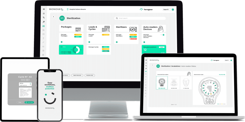 Bionova® Q on desktop, laptop, tablet and phone