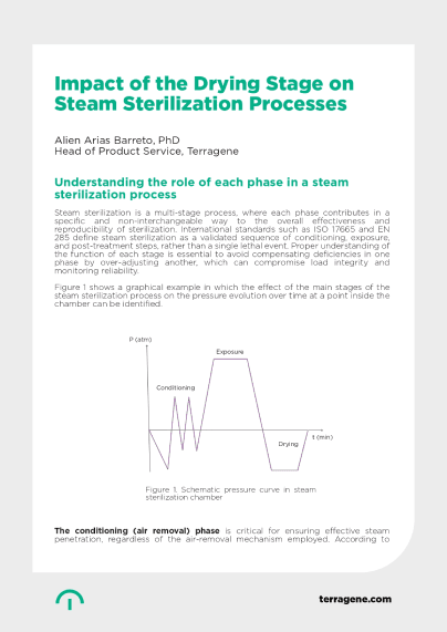 Impact of the Drying Stage on Steam Sterilization Processes