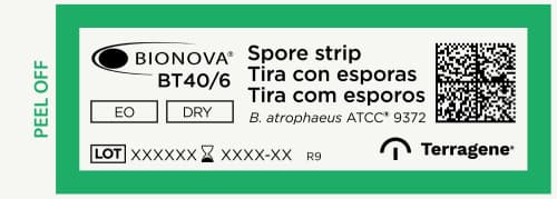 Spore strips for EtO and Dry Heat (10^6 spores)