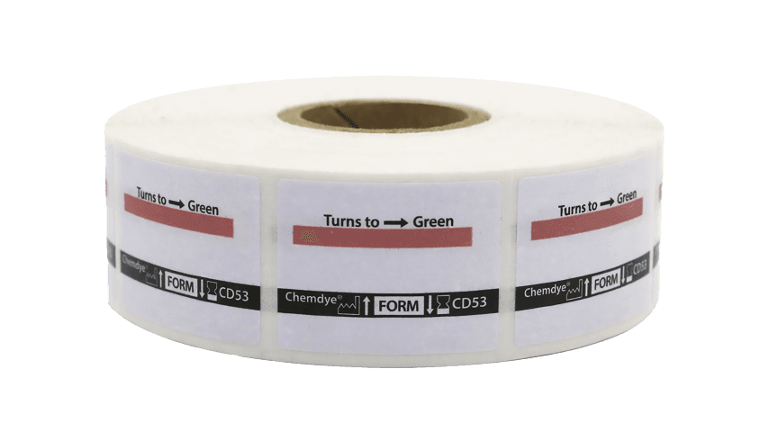 Self-adhesive label indicator for LTSF