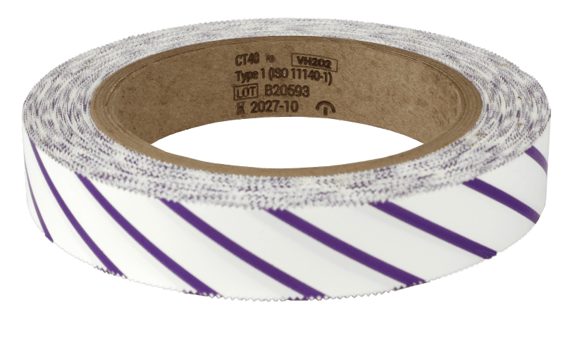 Self-adhesive indicator tape for Hydrogen Peroxide