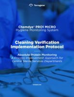 Chemdye® PRO1 MICRO: Cleaning Verification implementation protocol - Technical Library